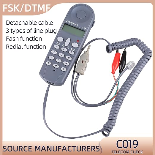 C019 Telephone Phone Line Network Cable Tester Butt Test Tester Lineman Tool - Image 4