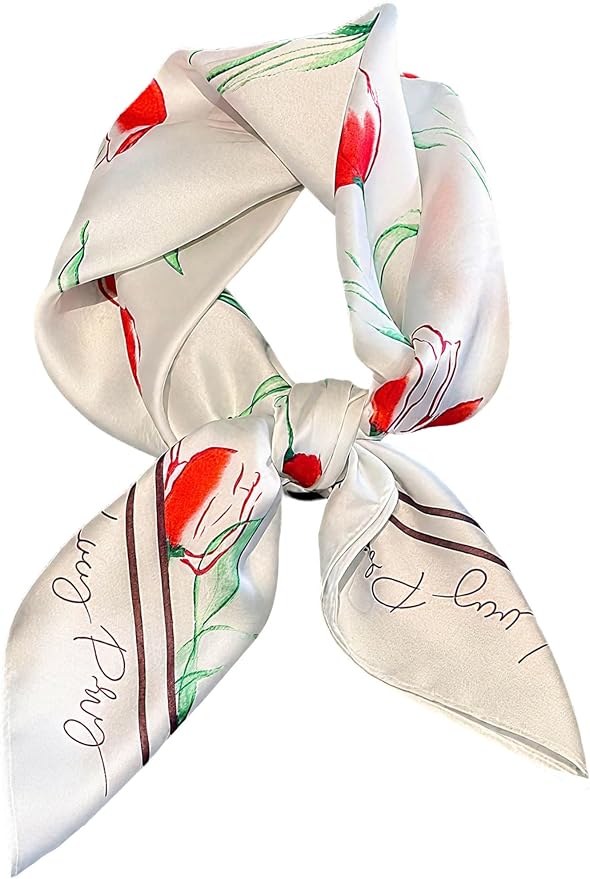 Silky Scarf for Women Lightweight Satin Bandanas Neck Hair Wrap For Sleeping by OnllhNiceScarfForWomen