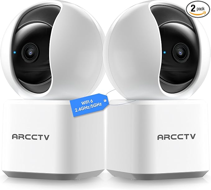 ARCCTV Indoor Security Camera, 5G&2.4GHz Pet Camera by ARCCTVSecurity