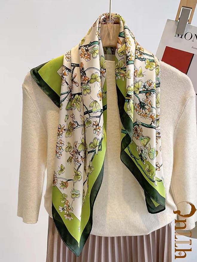 Silky Scarf for Women Lightweight Satin Bandanas Neck Hair Wrap For Sleeping - Image 3