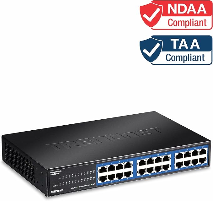 TRENDnet 24-Port Unmanaged Gigabit GREENnet Desktop Switch, Ethernet Network - Image 2