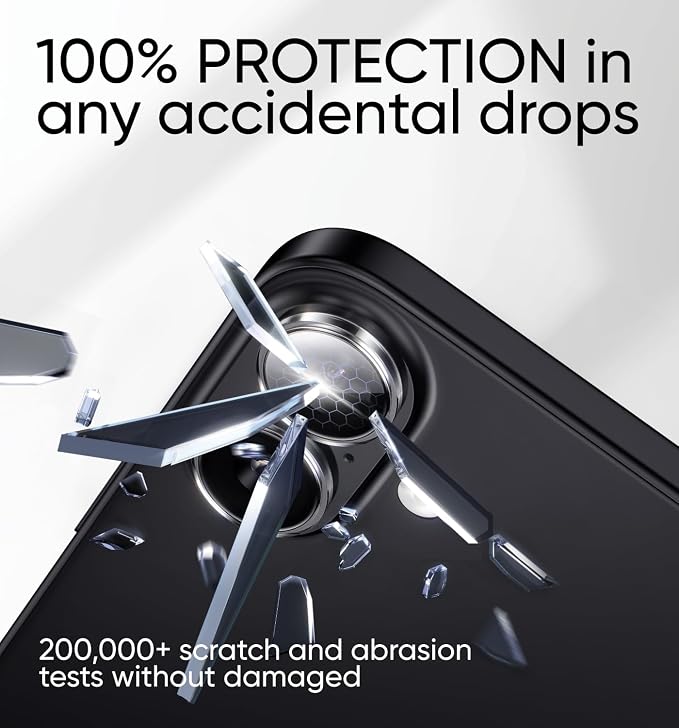 MAGIC JOHN for iPhone 16Plus/16 Camera Lens Protector 9H Aerospace Tempered - Image 4