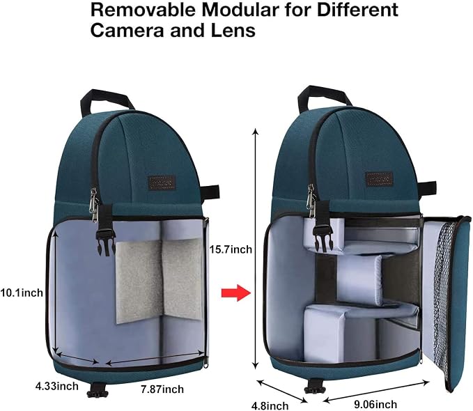 MOSISO Camera Sling Bag, DSLR/SLR/Mirrorless Camera Case Shockproof Photography - Image 5