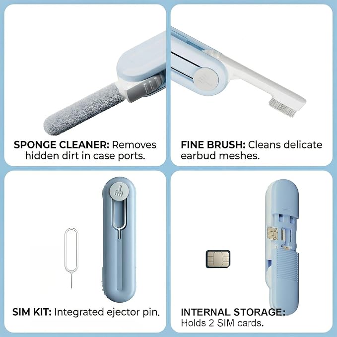 Electronic Cleaning Kit for Earbuds Phone, 3-in-1 Cleaner Tool - Image 4