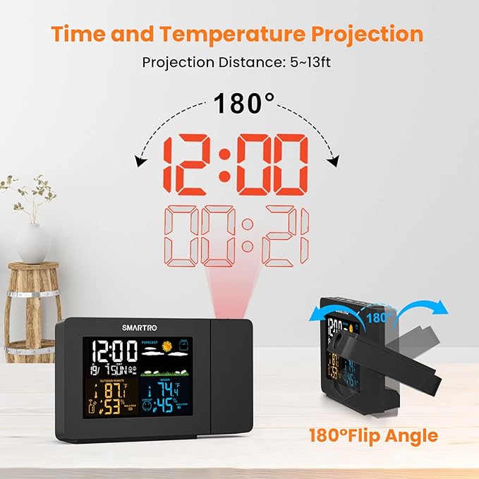 SMARTRO SC91 Projection Alarm Clock - Image 3
