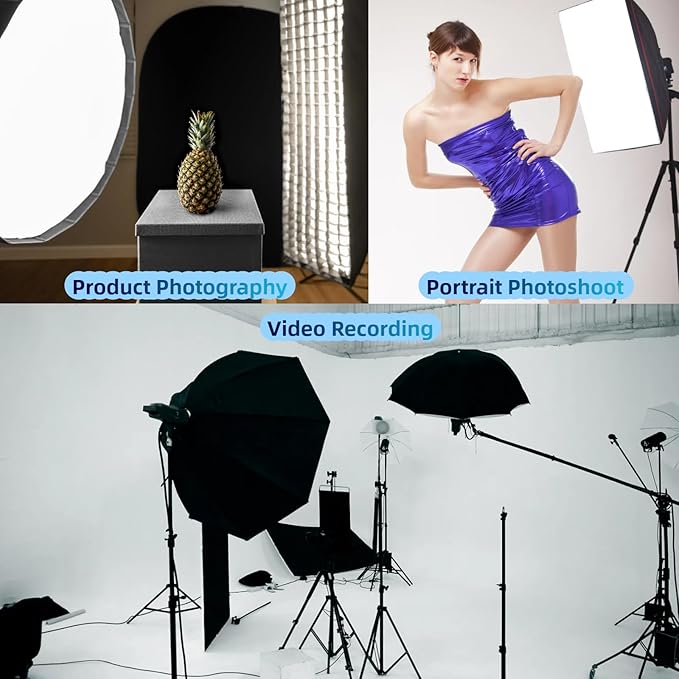 135W Light Bulb 5500K CFL Daylight Spiral Softbox Lighting Kit Bulb in E27/E26 - Image 3