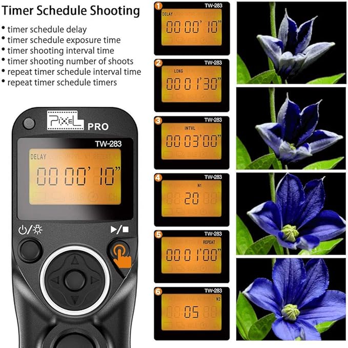 Pixel TW-283 E3 Wireless Shutter Release Remote Control Compatible - Image 6