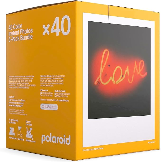 Polaroid Instant Color Film for i-Type Cameras 5 Pack, 40 Instant Photos - Image 3
