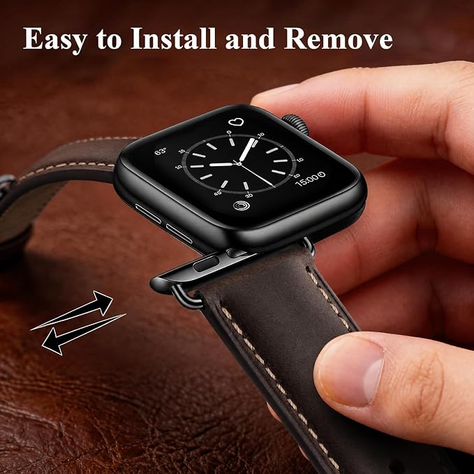 SUNFWR Leather Bands Compatible - Image 3