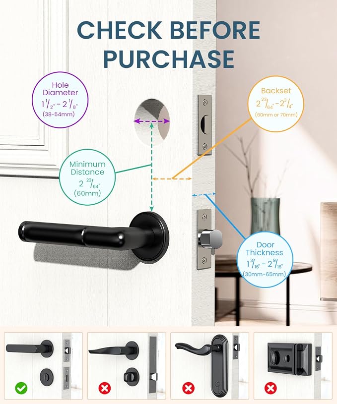 Keyless Entry Smart Deadbolt Lock – Keypad Fingerprint Touchscreen & App Control - Image 2