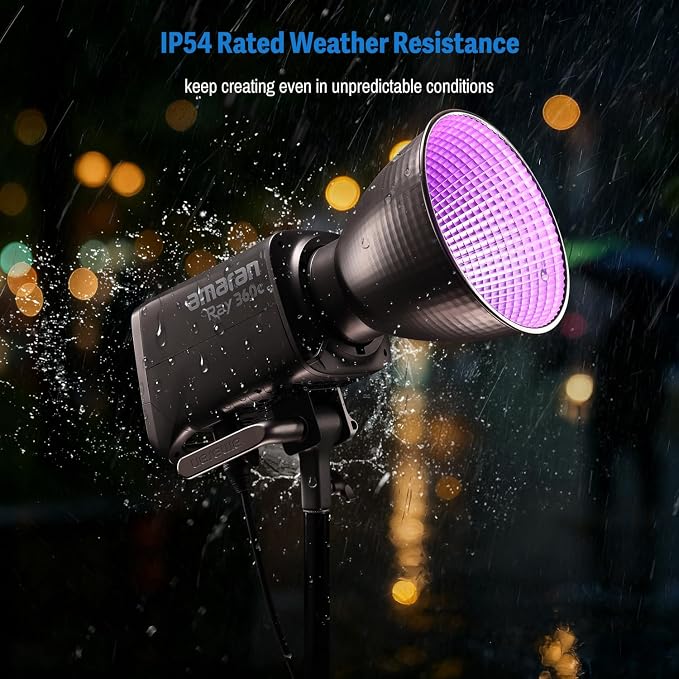 amaran Ray 360c 360W RGB LED Video Light APP/DMX Control 12 Effects, COB - Image 6
