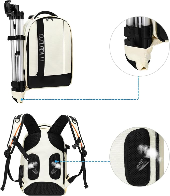 MOSISO Camera Backpack, DSLR/SLR/Mirrorless Photography Backpack Buffer Padded - Image 4