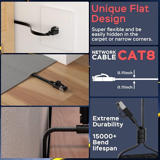 Smolink Cat 8 Ethernet Cable 50 ft - Image 8