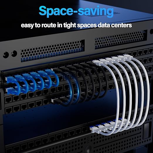Cat6A Ethernet Cable Shielded 10Gbps 50 ft, Slim Shielded Ethernet Cable Cat 6 - Image 5