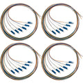 6 Strand Singlemode 9/125 LC-UPC Fiber Pigtail, Fiber Optic Pigtail, 1.5 Meters by Bangun
