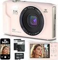 5K Digital Camera for Photography, 72MP Autofocus WiFi Vlogging Camera for by OurlifeCameraforKids