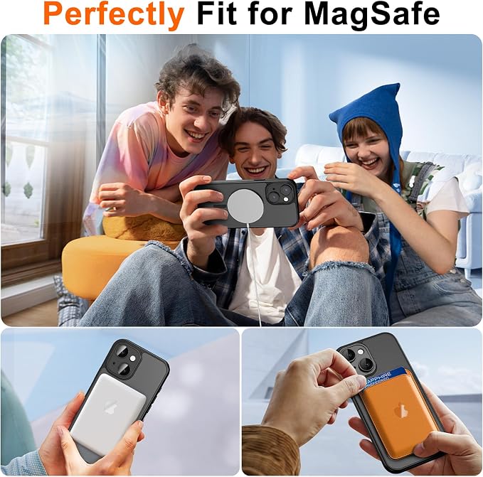 for iPhone 15 Case Clear with Privacy Screen Protector and Full Camera - Image 4