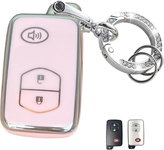for Toyota Camry Avalon Corolla Highlander Prius RAV4 Venza Key Fob Cover by TAPAYICA