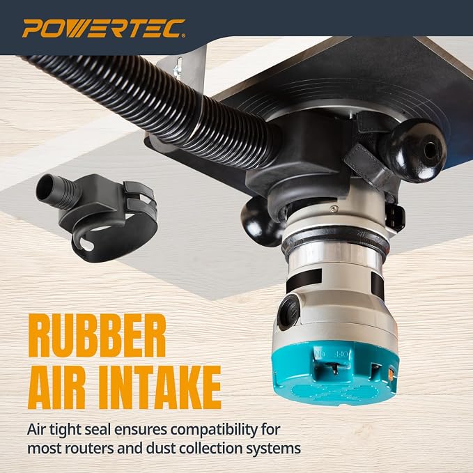 POWERTEC Dust Collector Fittings, Router Table Dust Collection System w/Y - Image 3