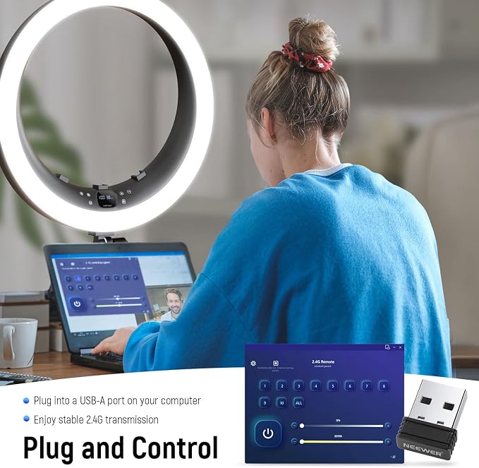 NEEWER 19 inch 2.4G Ring Light - Image 4