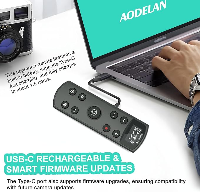 Remote Control for Sony Camera, USB-C Rechargeable Wireless Shutter Release - Image 4