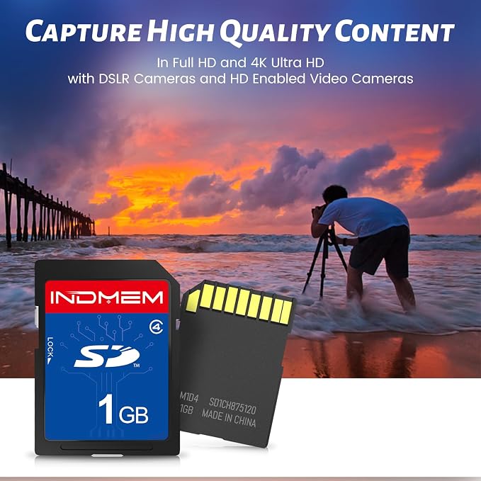 SD Card 1GB, 5 Pack SD Card Class 4 Flash Memory Card MLC Stanard Secure - Image 4