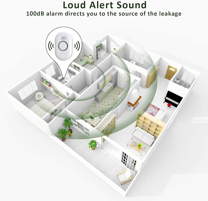 Water Leak Detector Sensor Alarm: Home Water Flooding Monitor Smart Sink - Image 4