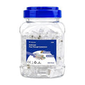 VCE 100-Pack Cat6 RJ45 Pass Through Connectors, 10Gbps Unshielded Ethernet by VCE