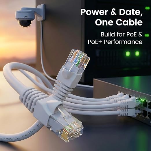 GEARit Cat 6 Ethernet Patch Cables 6 ft White, High Speed 24AWG 10Gbps RJ45 - Image 7