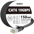 Jadaol Cat 6 Ethernet Cable 150 ft, 10Gbps Support Cat8 Cat7 Network, Flat RJ45 by Jadaol