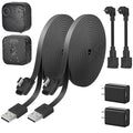 delilyn 2Pack Weatherproof 30ft/9m Power Cable by delilyn