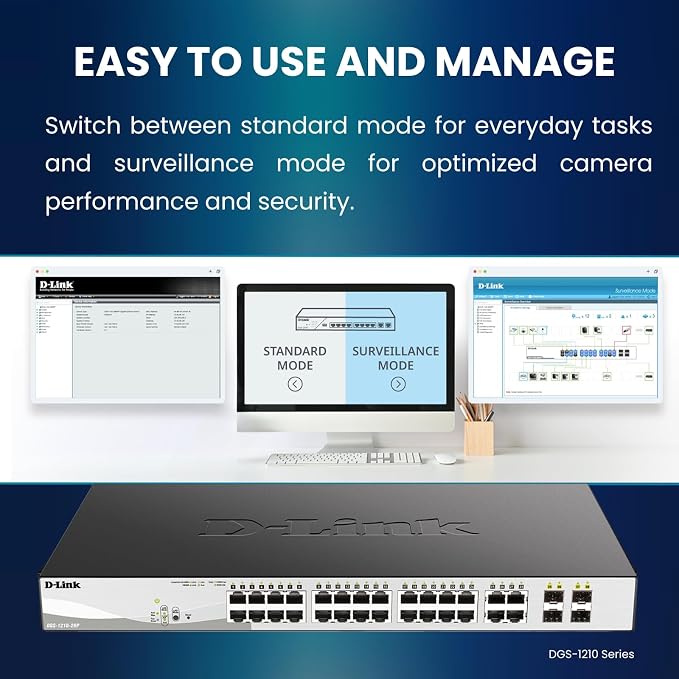 D-Link 10-Port Gigabit Smart Managed PoE+ Switch | 8 PoE+ Ports + 2 SFP Ports | - Image 7