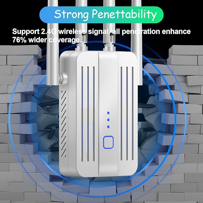 WiFi Extender Signal Booster for Home: WiFi Repeater Long Range Up to 9995 Sq. - Image 4