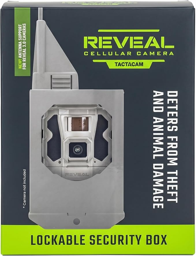 TACTACAM Reveal Security Box – Powder-Coated Steel Trail Camera Lock Box by TACTACAM