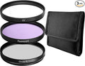 Pro Lens Filter Kit, Includes CPL, FL-D Filters Universal by Acuvar