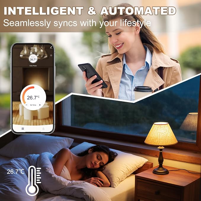 HEATIT Programmable Thermostat, WiFi Smart Thermostat - Image 5