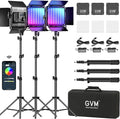 GVM RGB LED Video Lighting Kit, 800D Studio Video Lights by GVMGreatVideoMaker