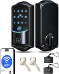 Veise VE027 Built-in Wi-Fi Smart Lock, Fingerprint Keyless Entry Front Door Lock by Veise