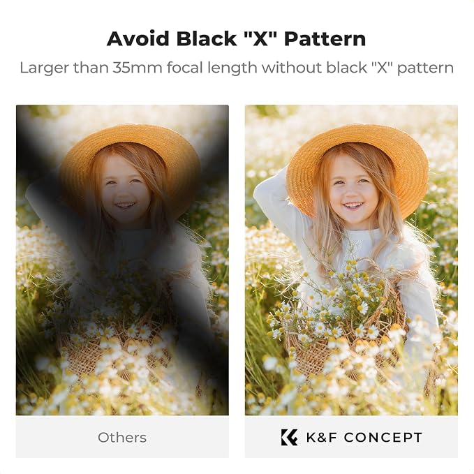 K&F CONCEPT 46mm Black Diffusion Mist Effect 1/4 & Variable ND2-32 & Circular - Image 4
