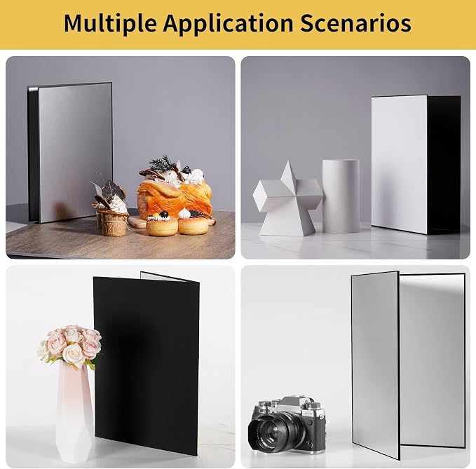 2PCS A3 17x12 Inch Photography Light Reflector Cardboard, 4 in 1 Paper Folding - Image 5