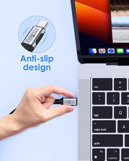 LENTION 2.3FT USB 4.0 Cable for Thunderbolt 4 240W Fast Charging USB C to USB C - Image 6