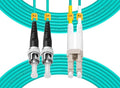 Fibergaga-OM3 LC to ST Multi-Mode Fiber Patch Cable, Duplex 50/125µm 10G/40G by Fibergaga