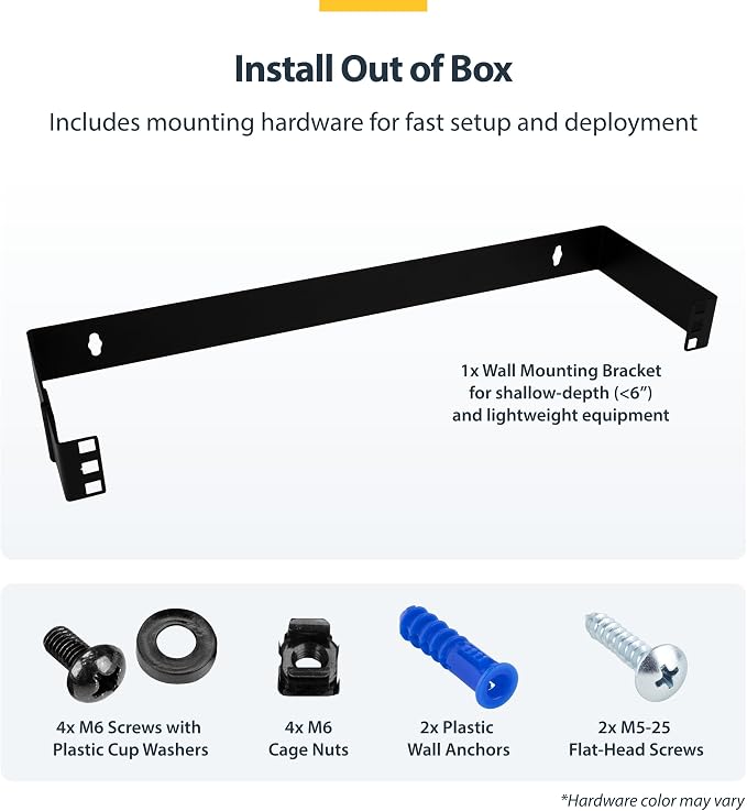 StarTech.com 1U Hinged Wall Mount Patch Panel Bracket - Image 5
