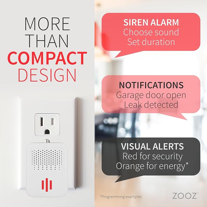 Zooz Z-Wave Long Range Smart Siren & Chime ZSE50 800LR | Works - Image 3