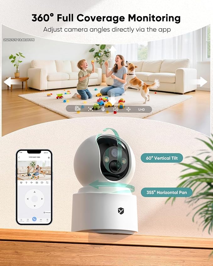 Indoor Camera Wireless, Pet Camera Indoor - Image 5