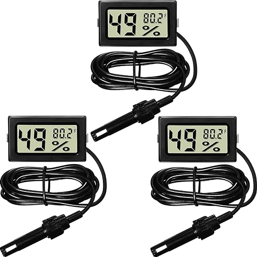 Weewooday Mini Digital Temperature Humidity Meters Gauge by Weewooday