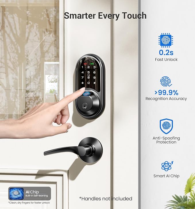 Veise RZ07 Fingerprint Smart Lock, 7-in-1 Smart Locks - Image 7