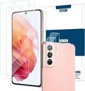 Galaxy S21 Plus HD Clear Tempered Glass Screen Protector + Camera Lens by YEYEBF