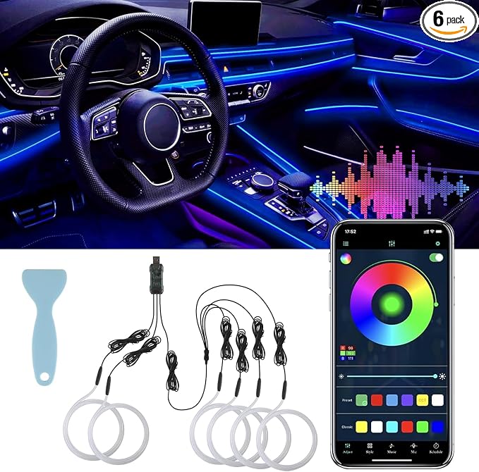 LivTee Smart LED Car Lights Interior by LivTee