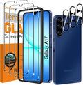 QsmQam 3 Pack Screen Protector for Samsung Galaxy A17 5G + 3 Pack Camera Lens by QsmQam